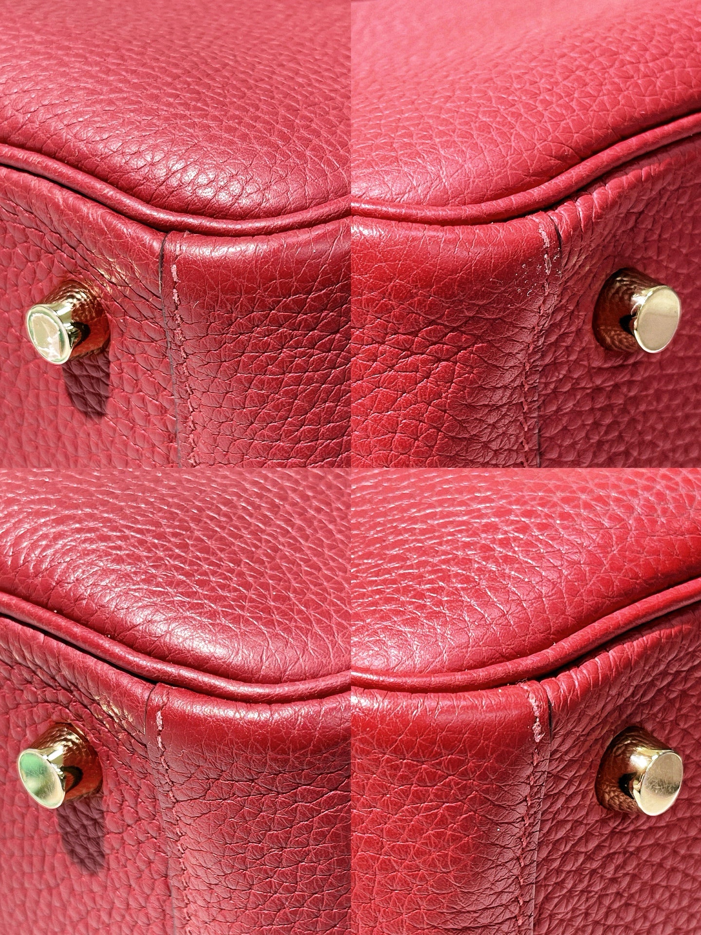 HERMES LINDY 26, Rouge Grenade/Gold