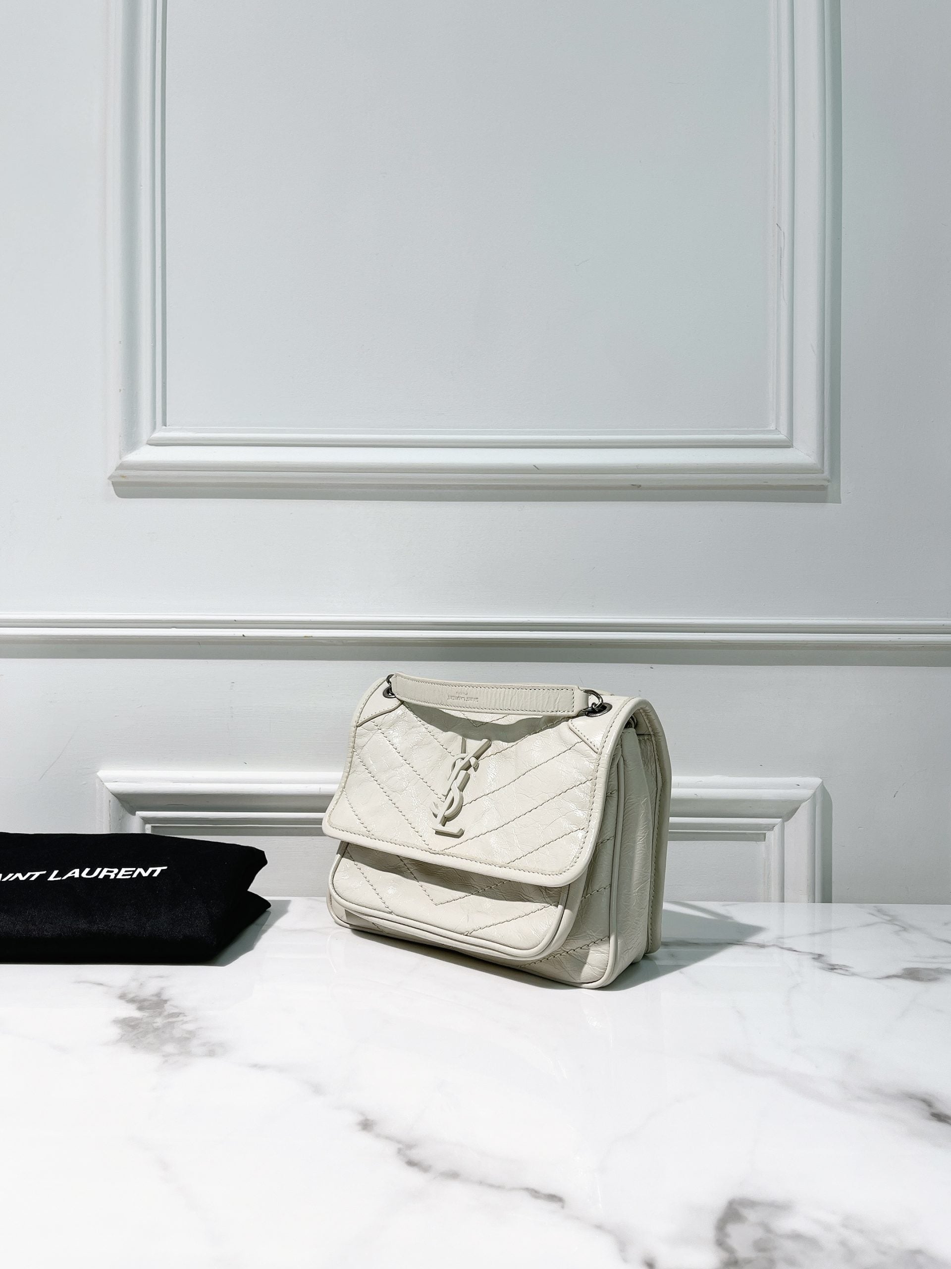 YSL NIKI BABY, White/Sliver