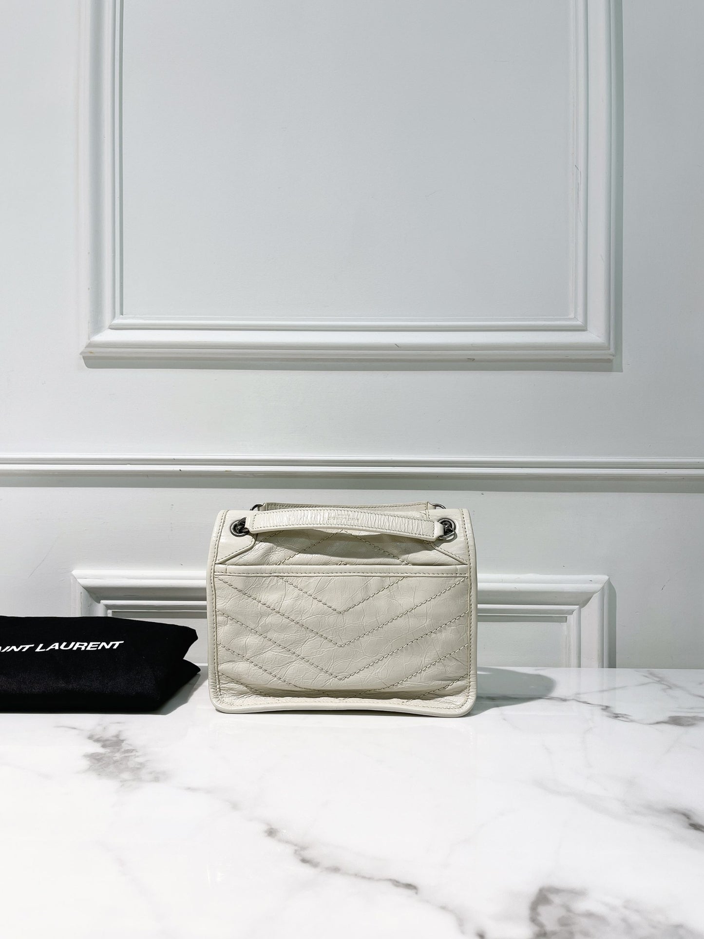 YSL NIKI BABY, White/Sliver