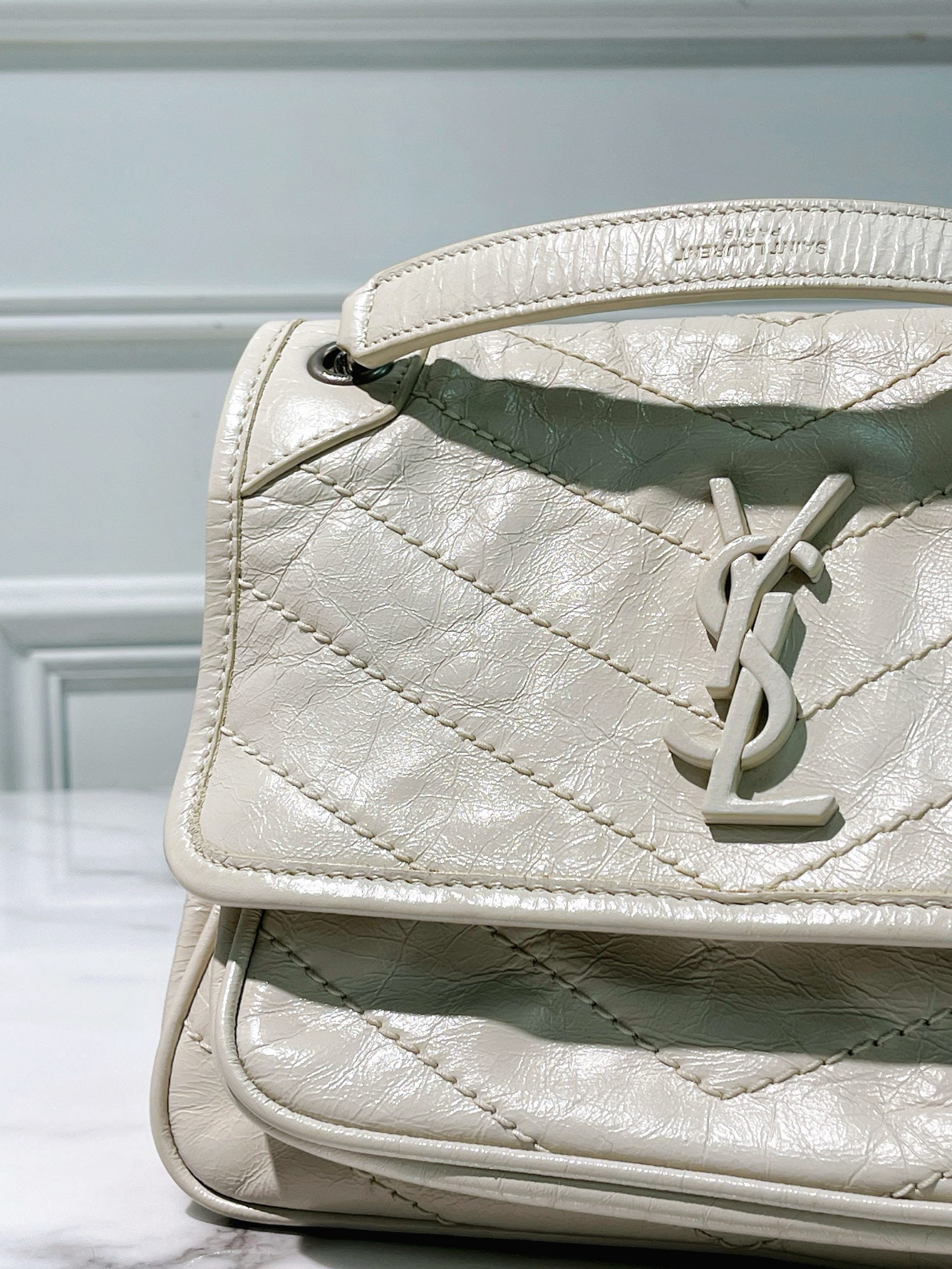 YSL NIKI BABY, White/Sliver