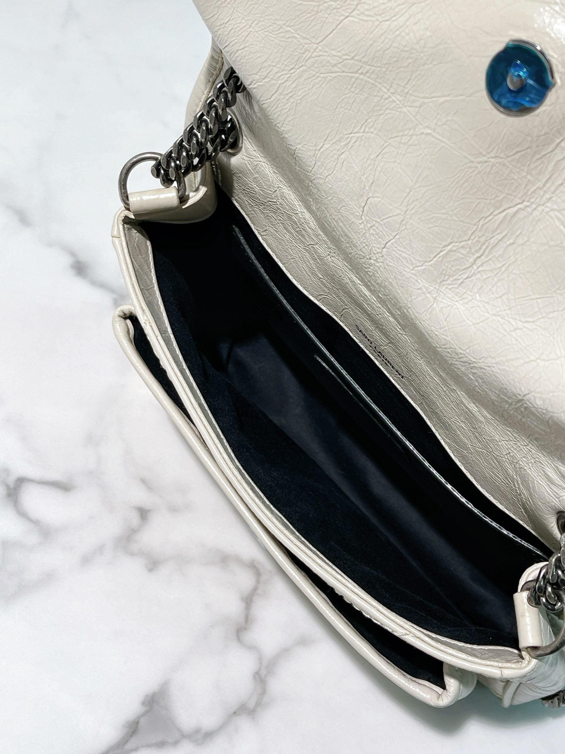 YSL NIKI BABY, White/Sliver