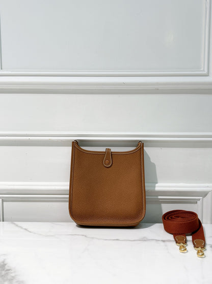 HERMES MINI EVELYNE, Gold/Gold