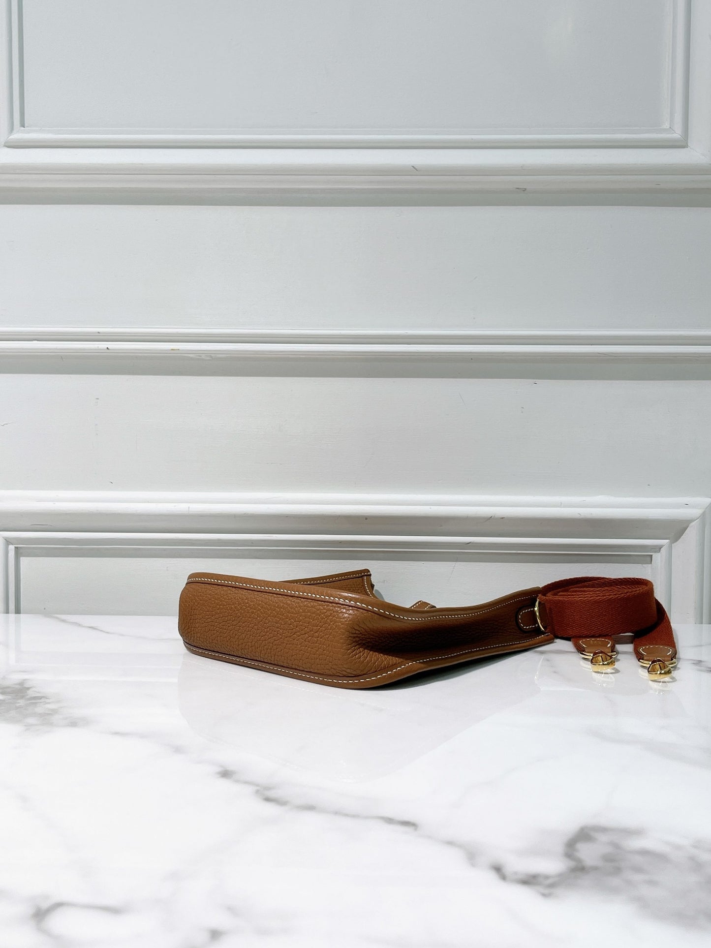 HERMES MINI EVELYNE, Gold/Gold