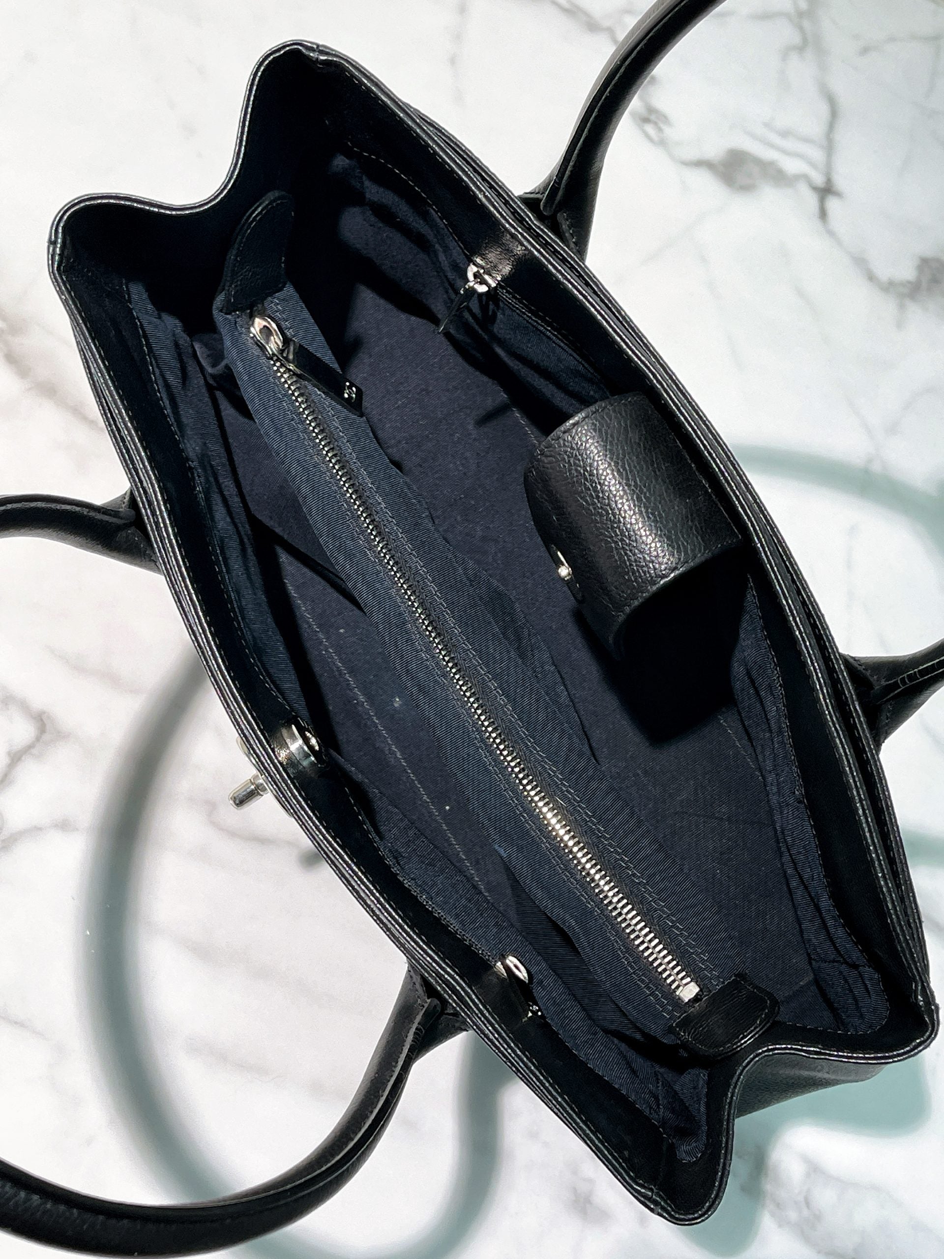 CHANEL CERF, Black/Silver