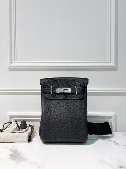 HERMES HAC A DOS PM, Noir/Silver