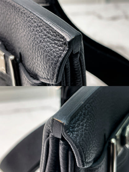 HERMES HAC A DOS PM, Noir/Silver