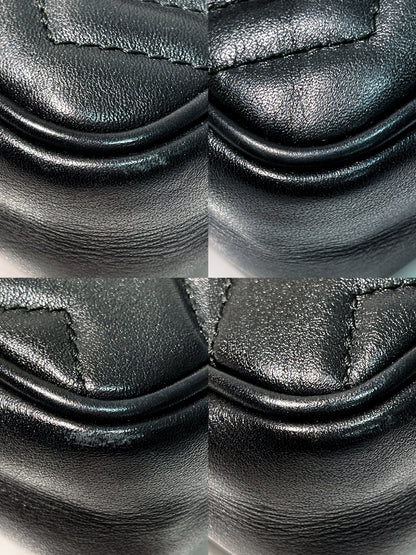 GUCCI SUERMINI MARMONT, Black/Gold