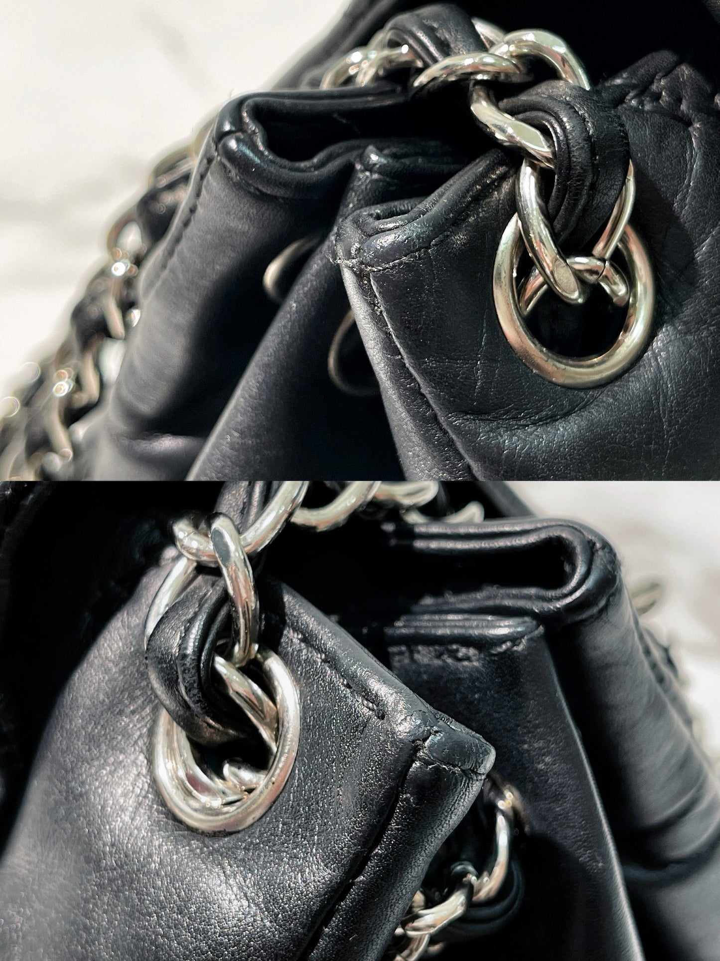 CHANEL HAMPTONS, Black/Silver