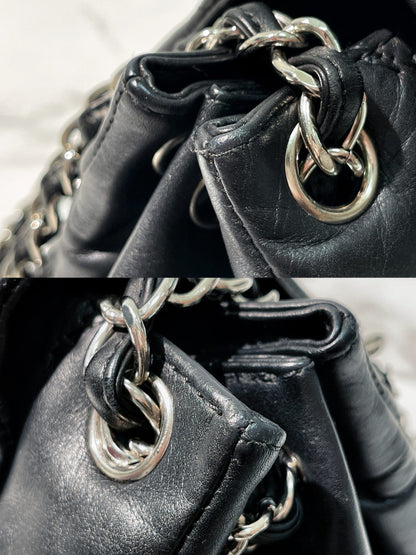 CHANEL HAMPTONS, Black/Silver