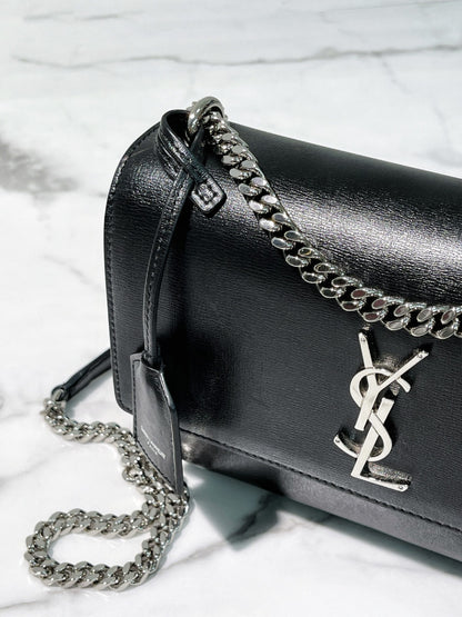 YSL SUNSET, Black/Silver