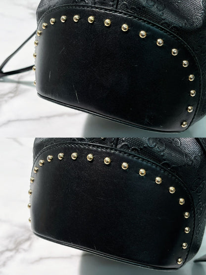 GUCCI BUCKET BAG, Black/Gold