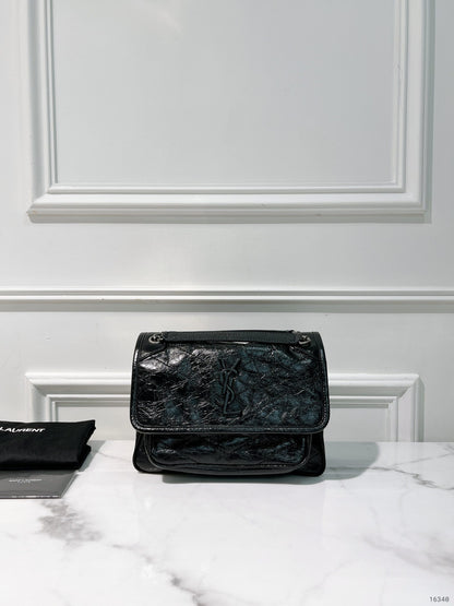 YSL NIKI BABY, Black/Silver