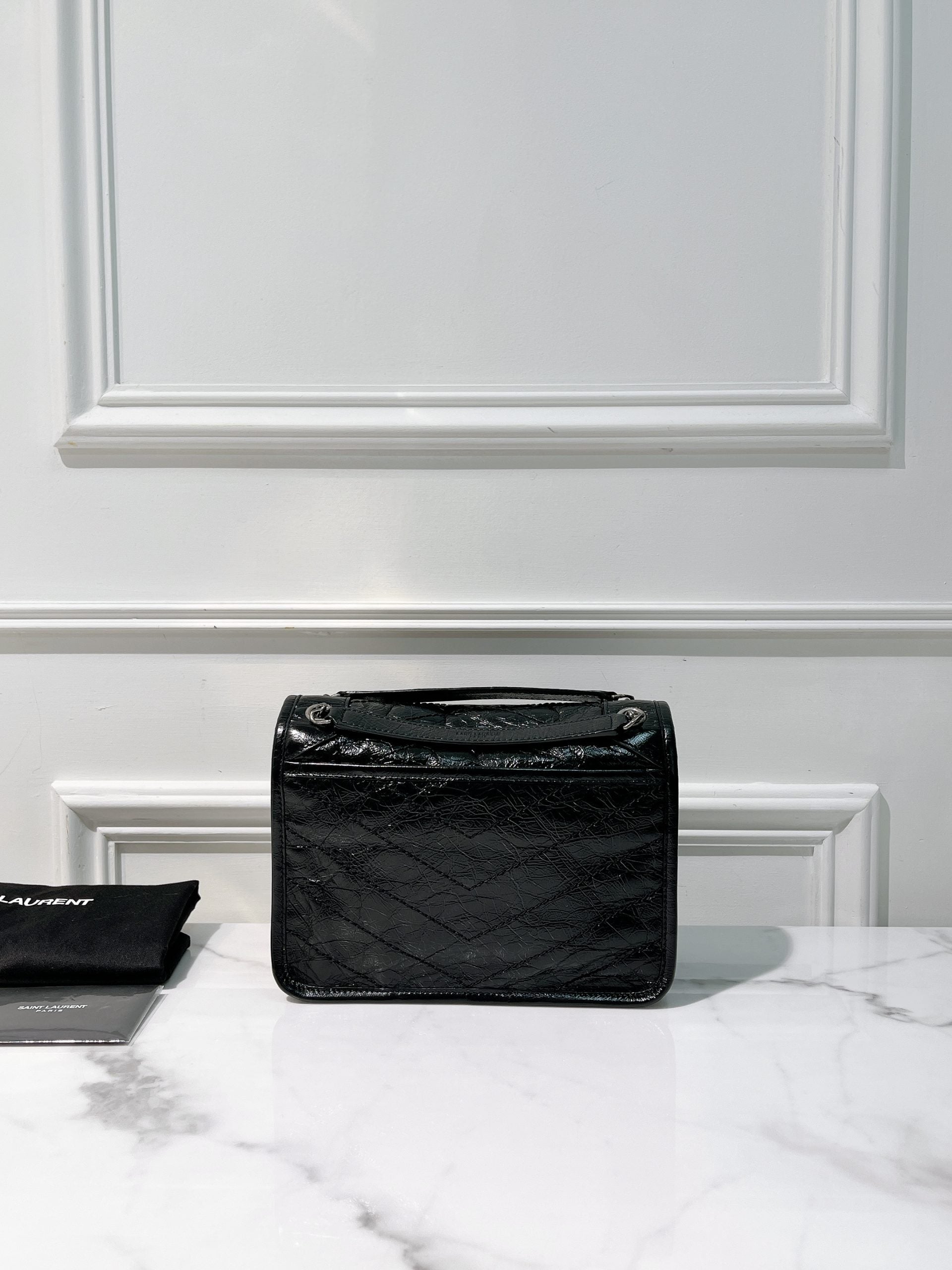 YSL NIKI BABY, Black/Silver