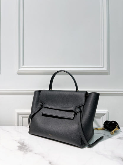 CELINE MINI BELT BAG, Black/Gold