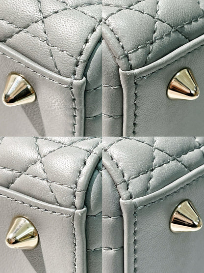 DIOR SMALL LADY DIOR, Grey/Gold