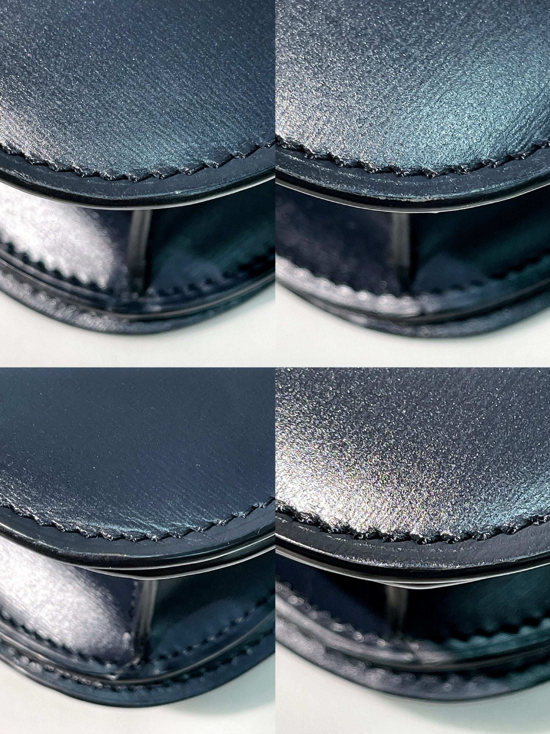 CELINE MEDIUM BOX, Navy/Gold