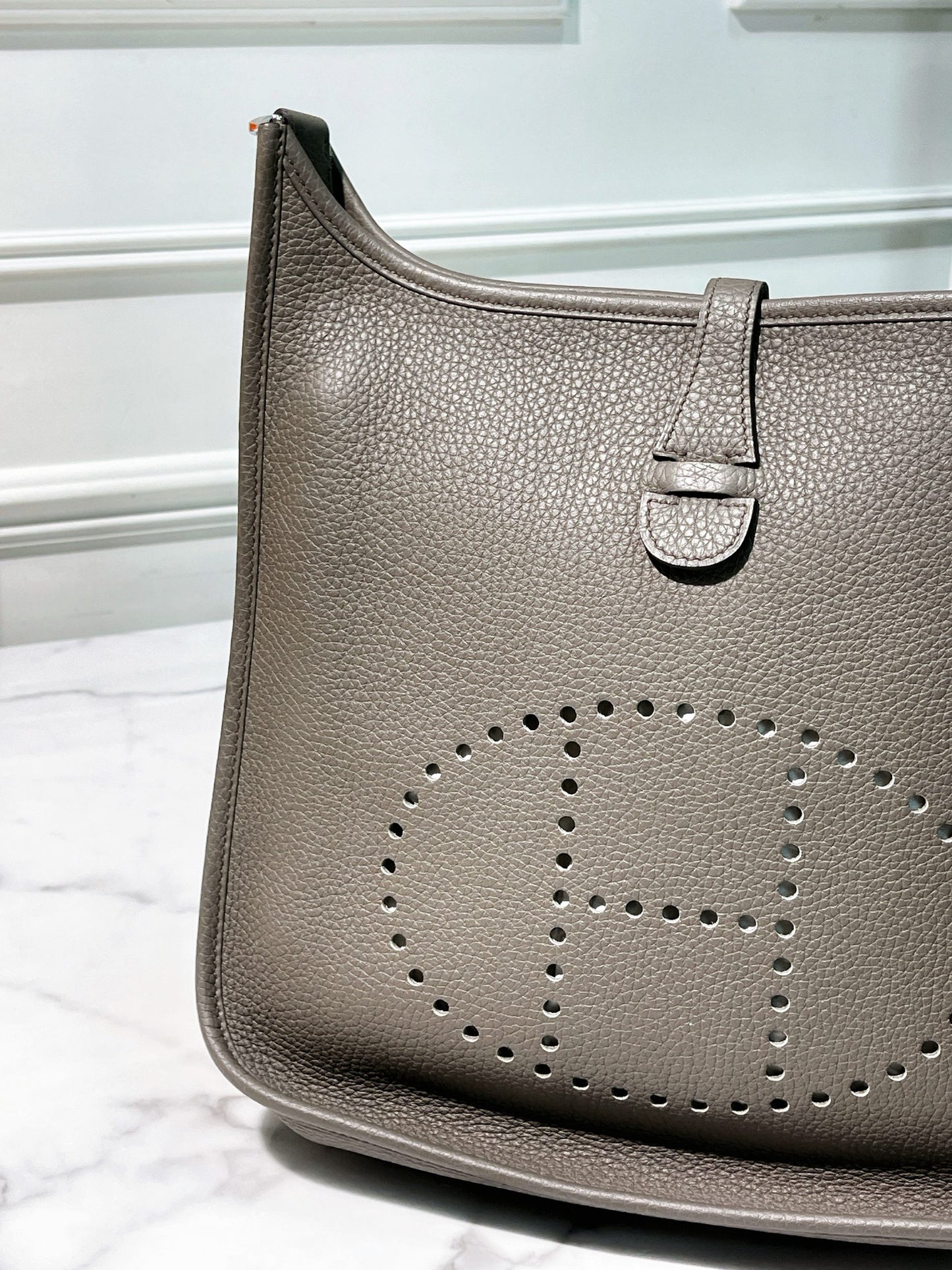 HERMES EVELYNE 29, Gris Etain/Silver