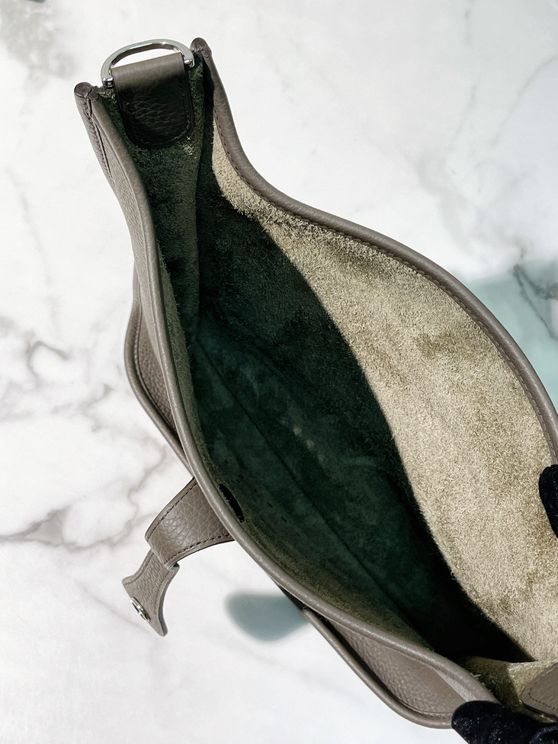 HERMES EVELYNE 29, Gris Etain/Silver