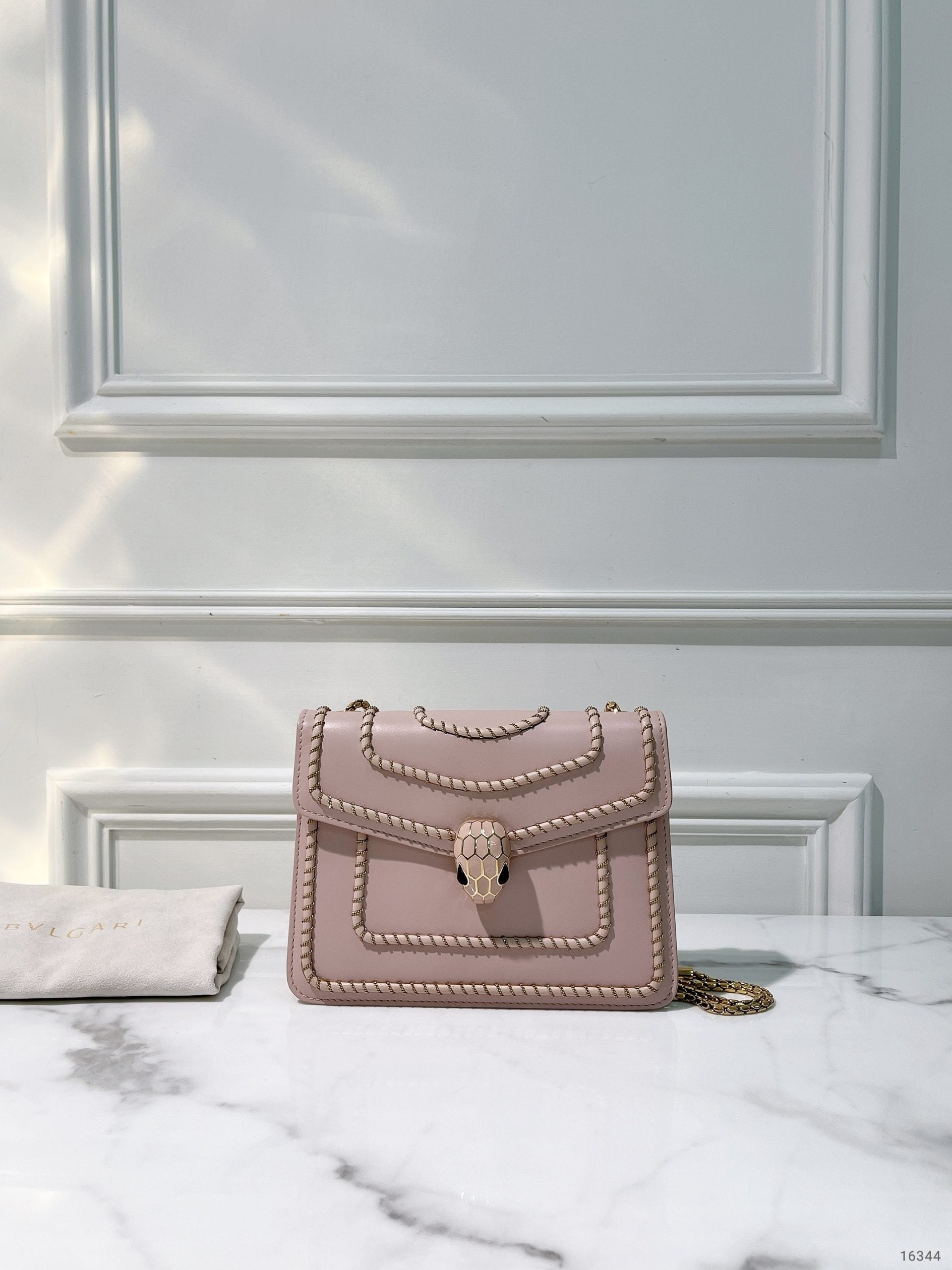 BVLGARI SERPENTI FOREVER BAG, Pink/Gold