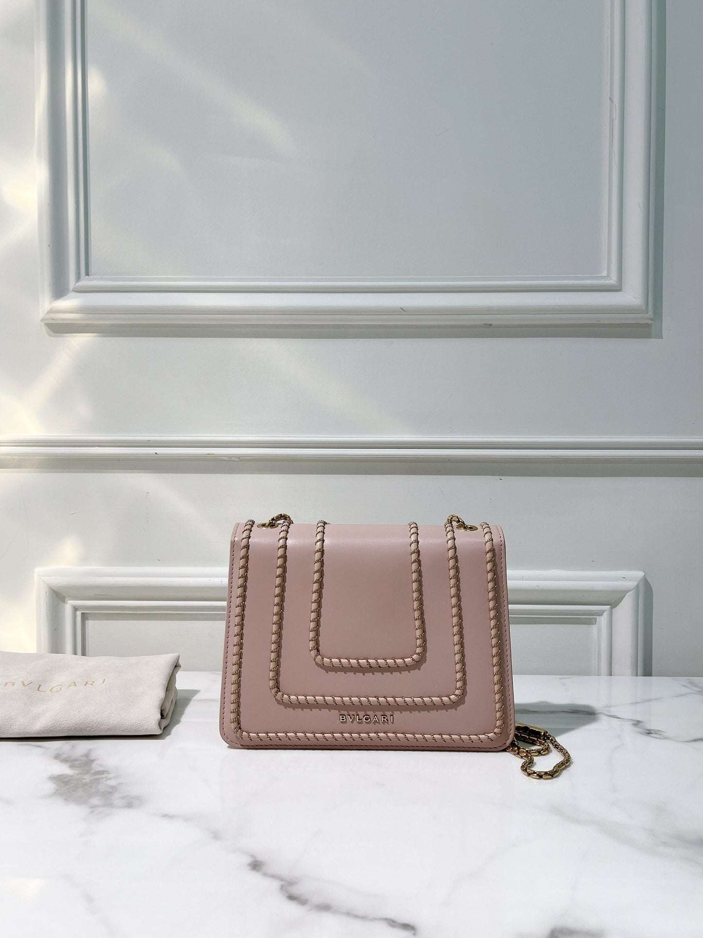 BVLGARI SERPENTI FOREVER BAG, Pink/Gold