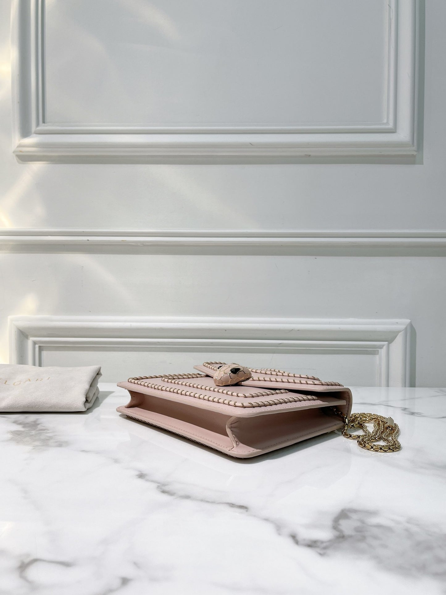 BVLGARI SERPENTI FOREVER BAG, Pink/Gold