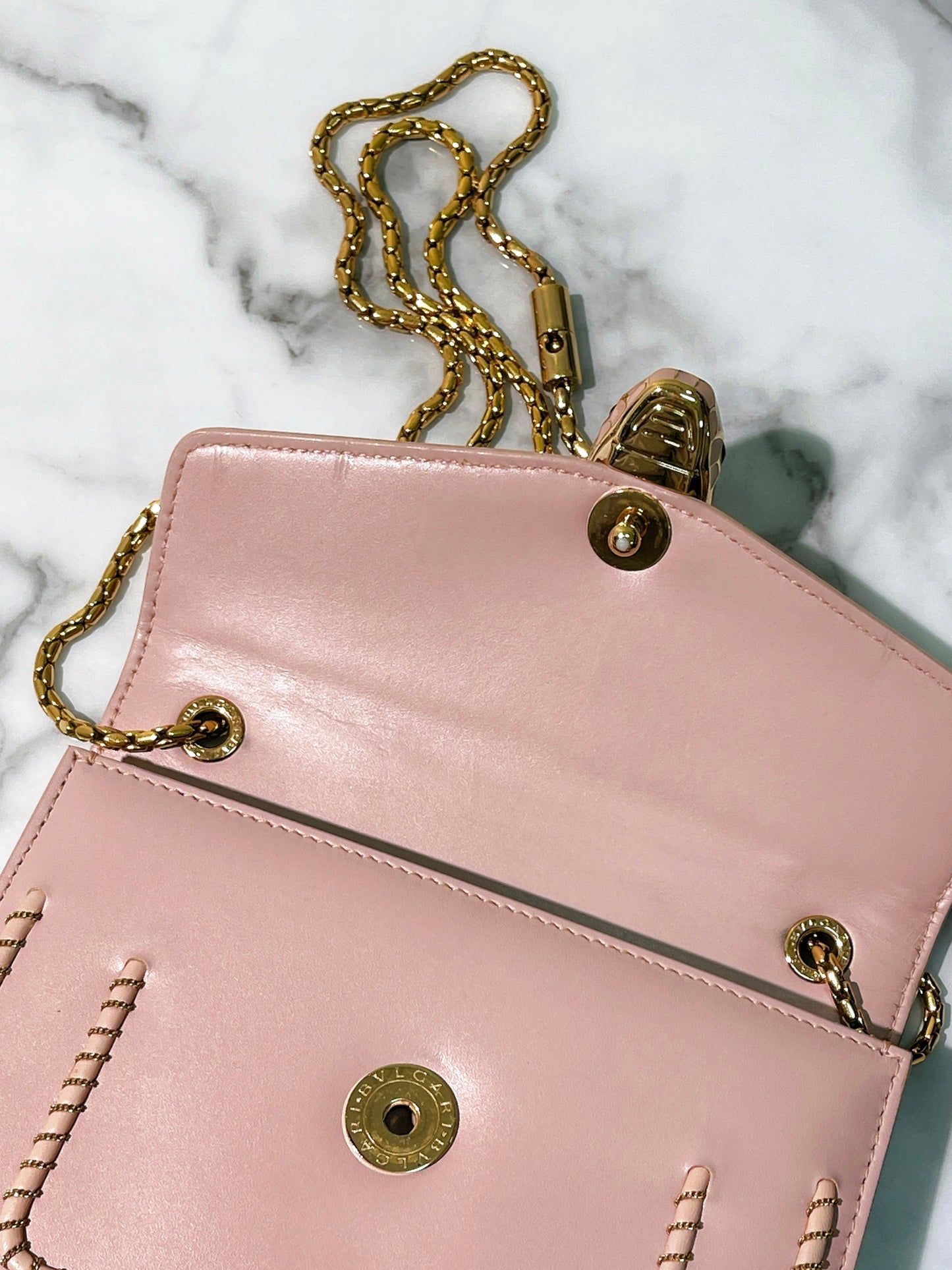 BVLGARI SERPENTI FOREVER BAG, Pink/Gold