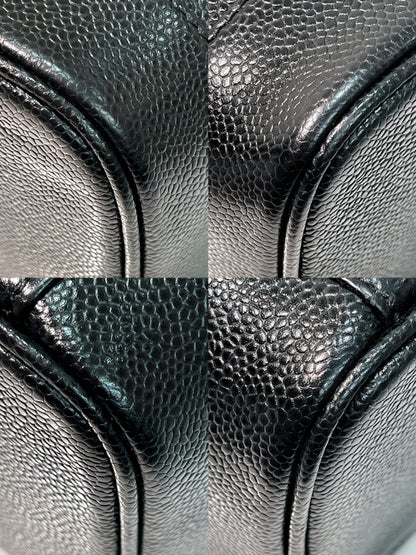 CHANEL VINTAGE VANITY CASE, Black/Gold