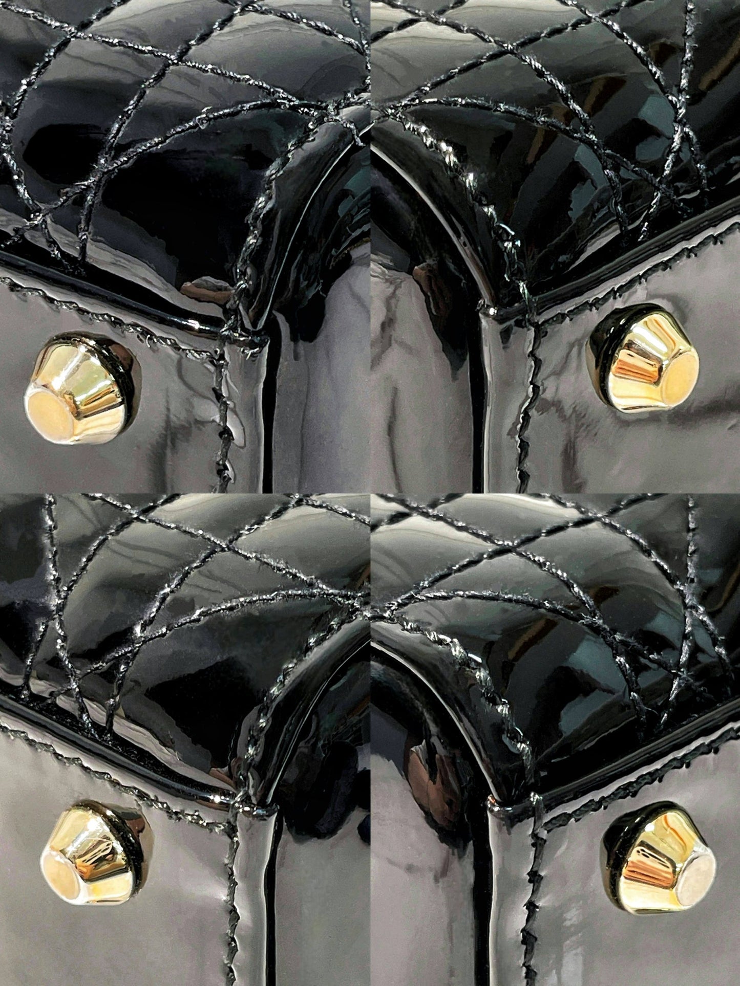 DIOR MINI LADY DIOR, Black/Gold