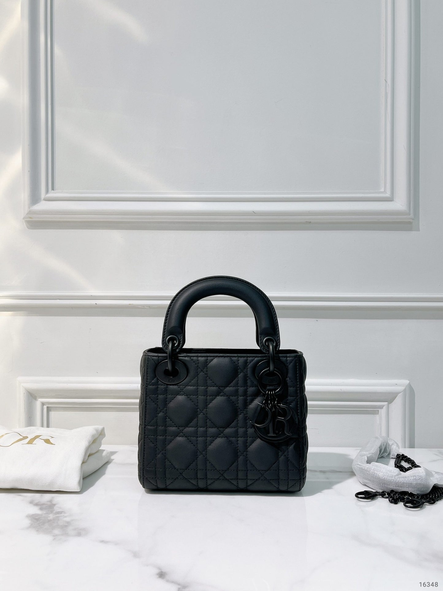 DIOR MINI LADY DIOR, So Black