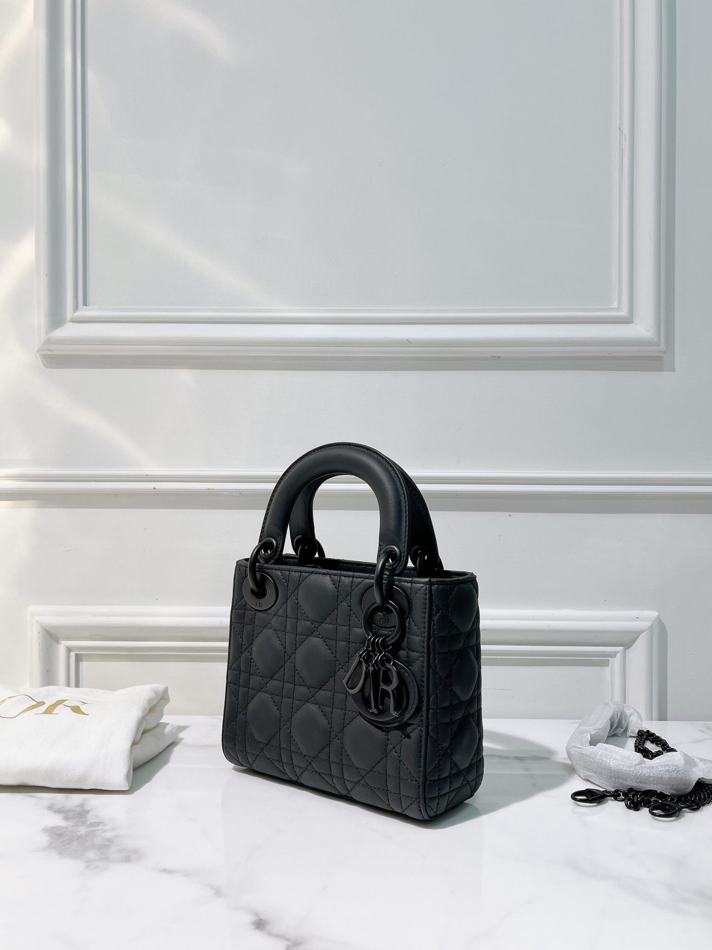 DIOR MINI LADY DIOR, So Black