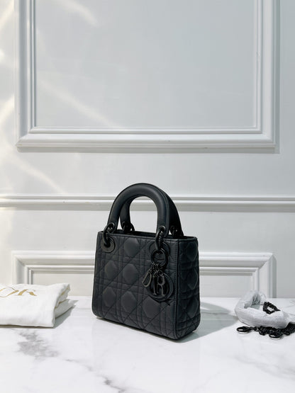 DIOR MINI LADY DIOR, So Black