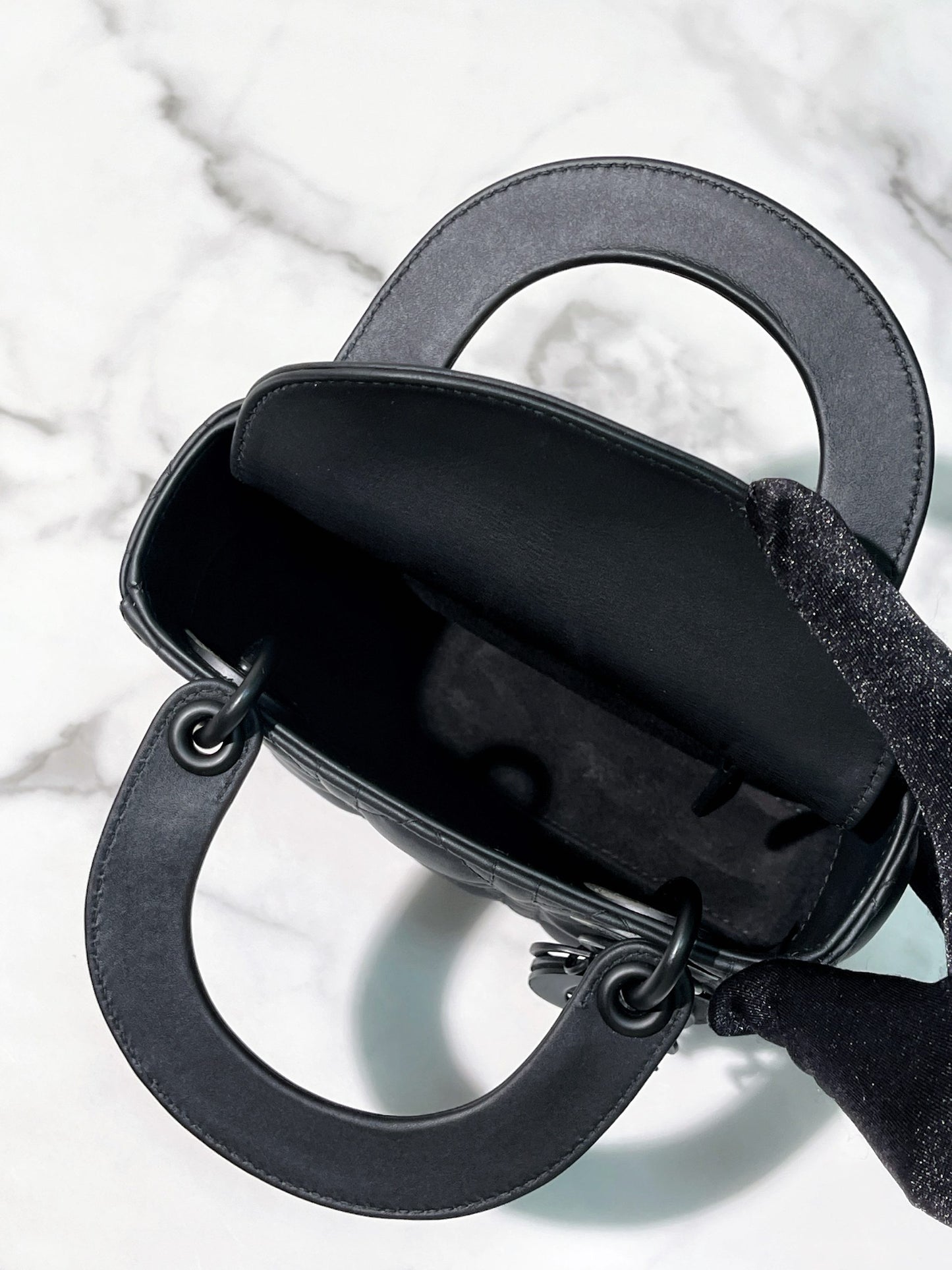 DIOR MINI LADY DIOR, So Black