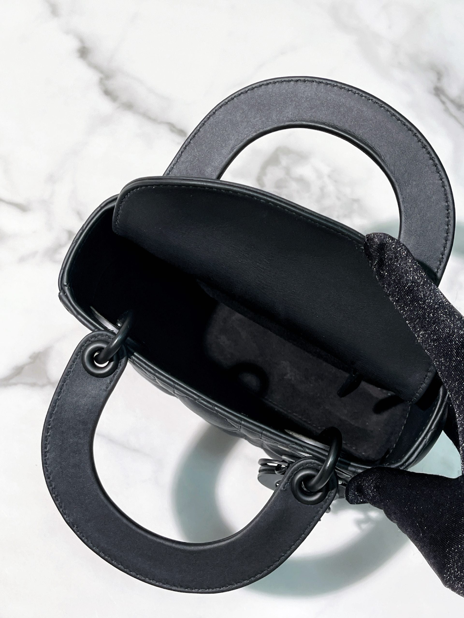 DIOR MINI LADY DIOR, So Black