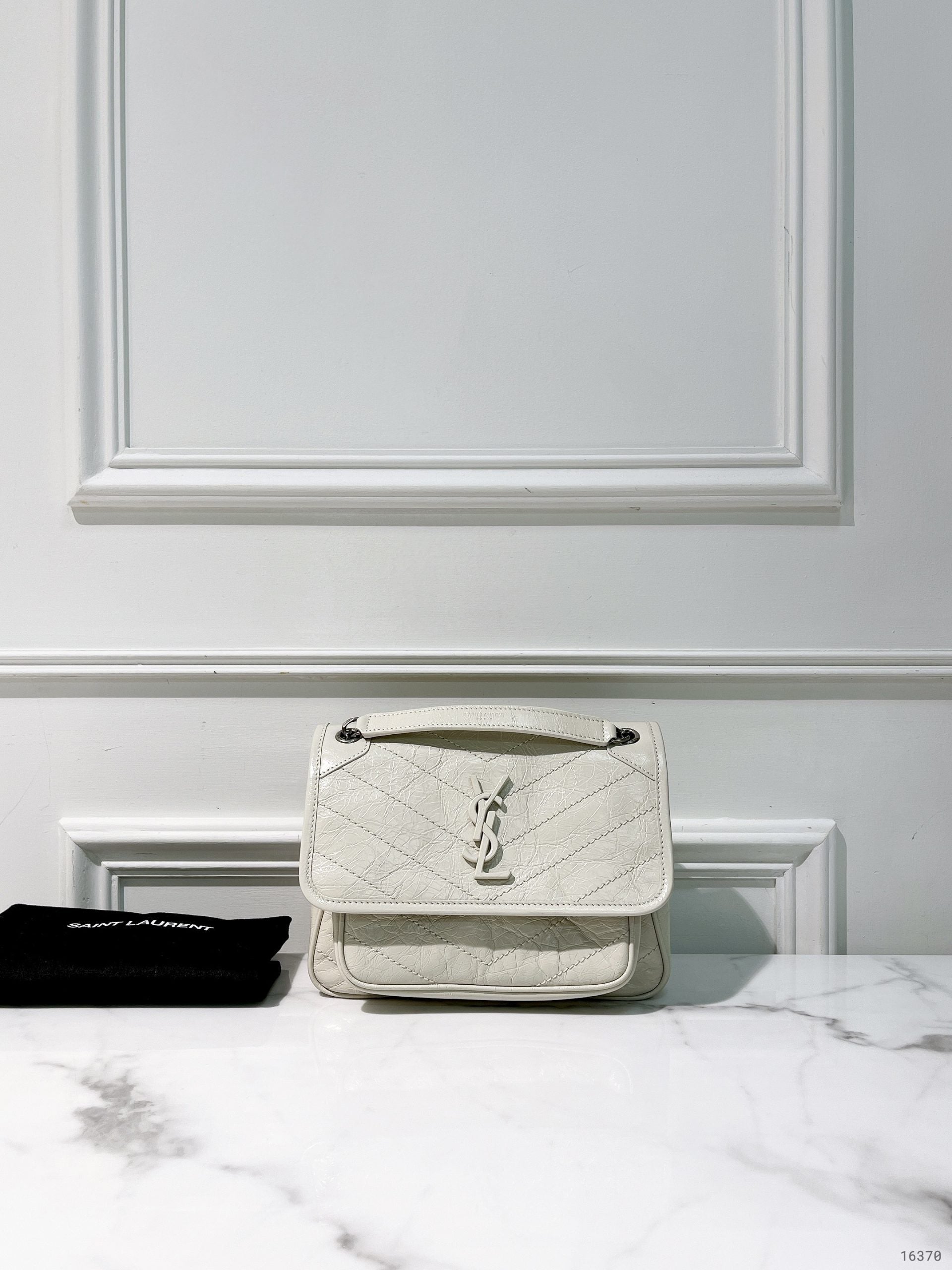 YSL BABY NIKI, White/Silver