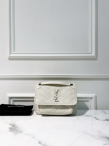 YSL BABY NIKI, White/Silver