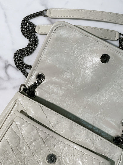 YSL BABY NIKI, White/Silver