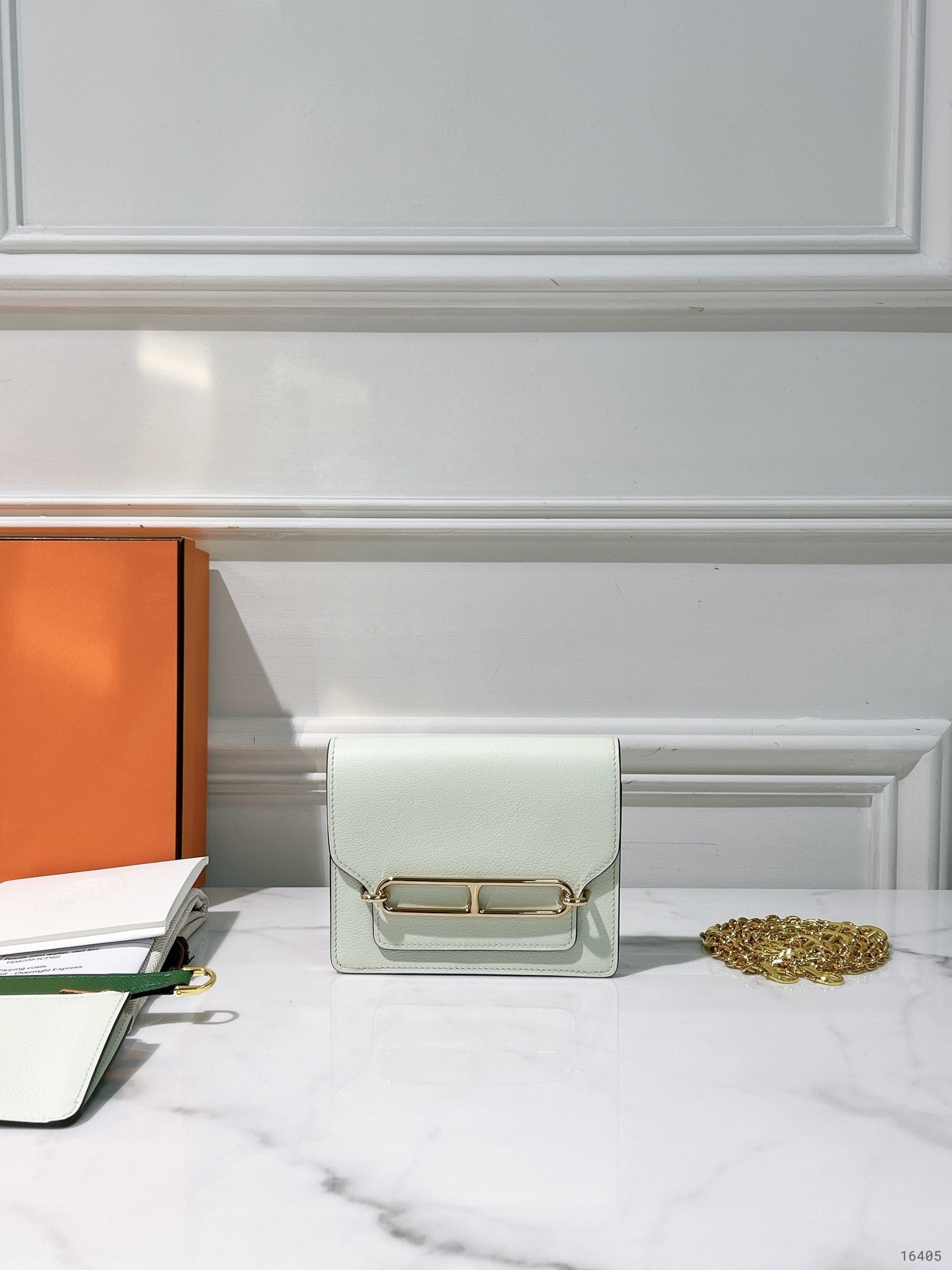 HERMES ROULIS SLIM, Vert Fizz/Gold