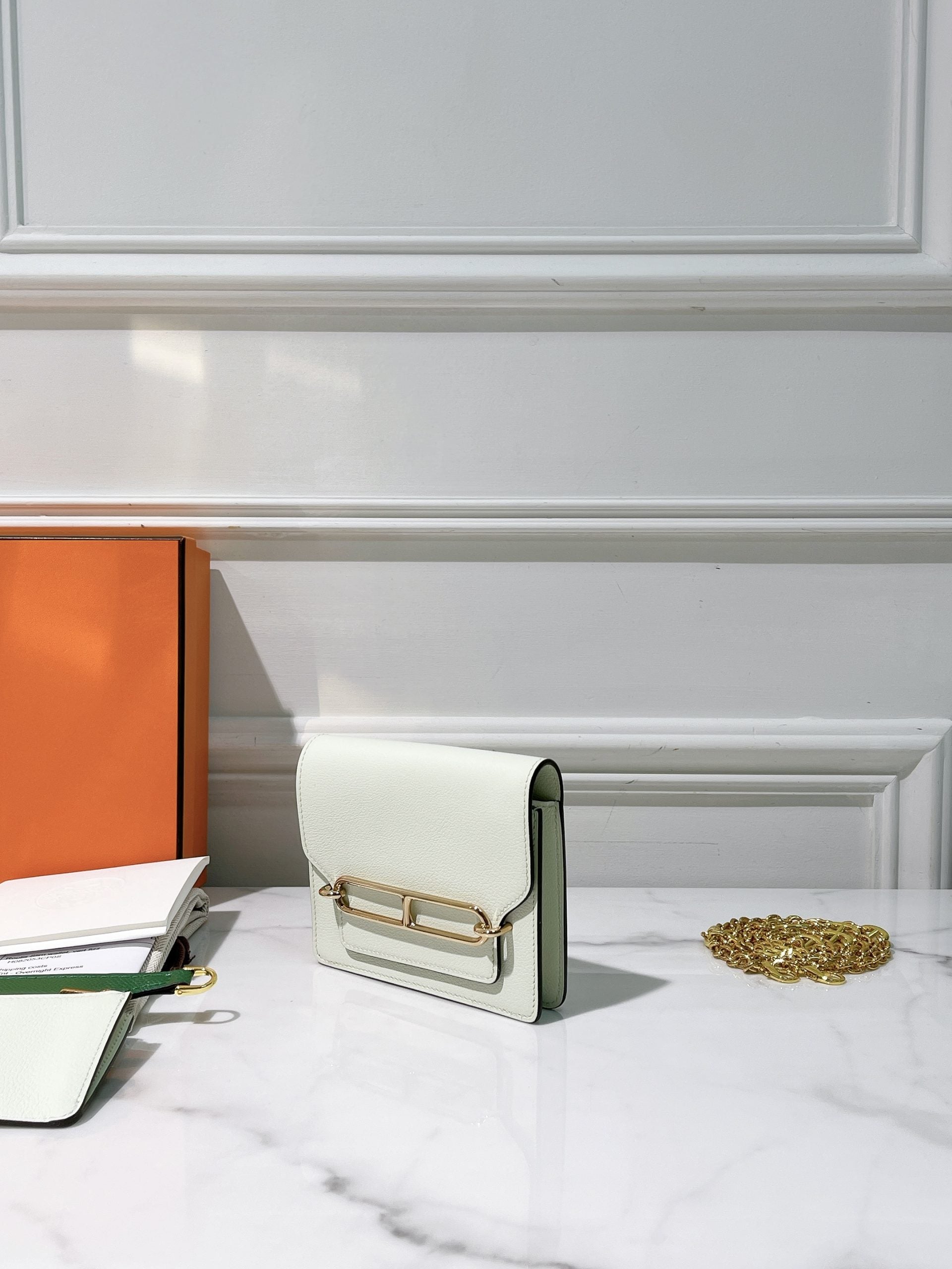HERMES ROULIS SLIM, Vert Fizz/Gold