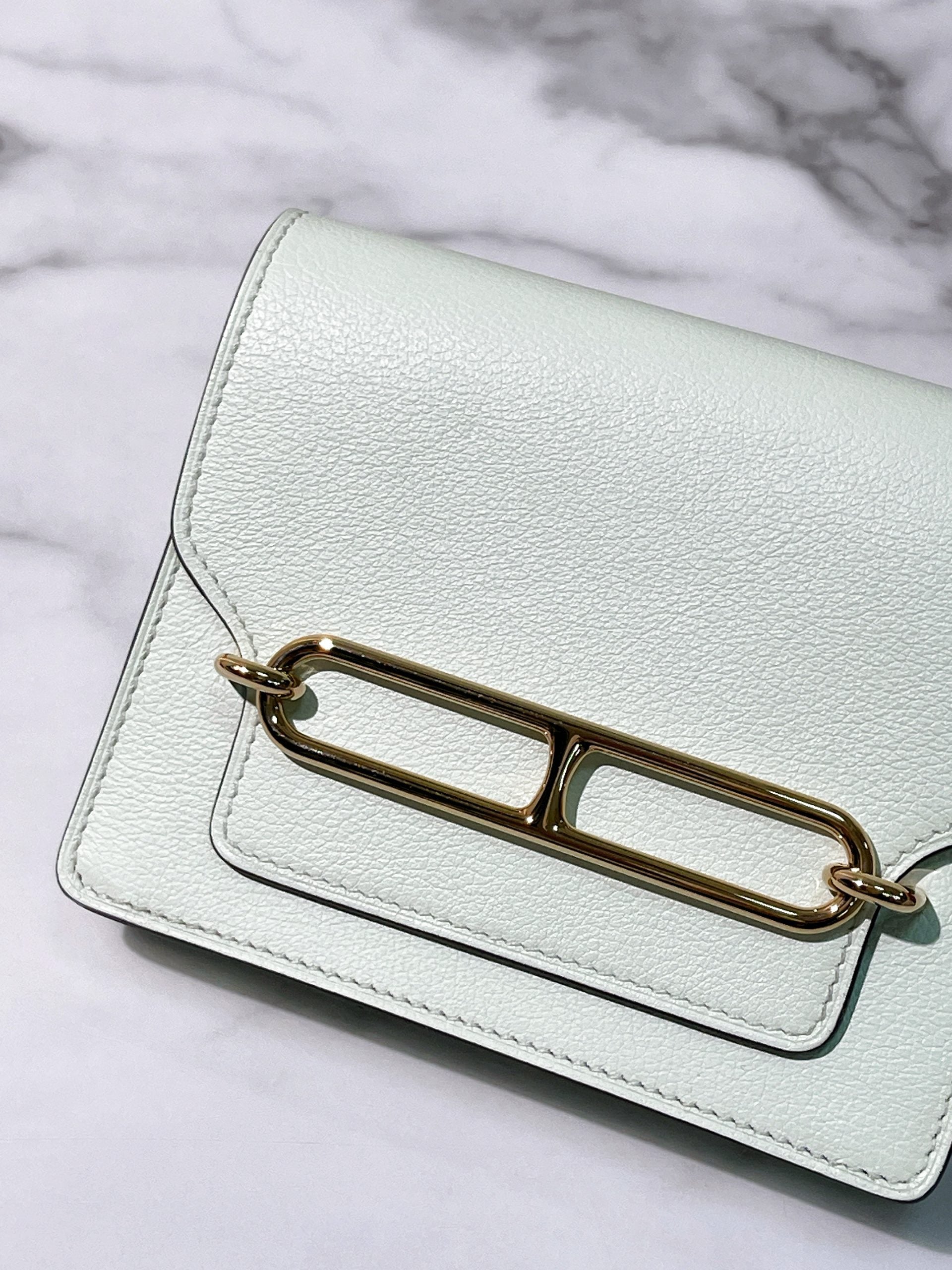 HERMES ROULIS SLIM, Vert Fizz/Gold