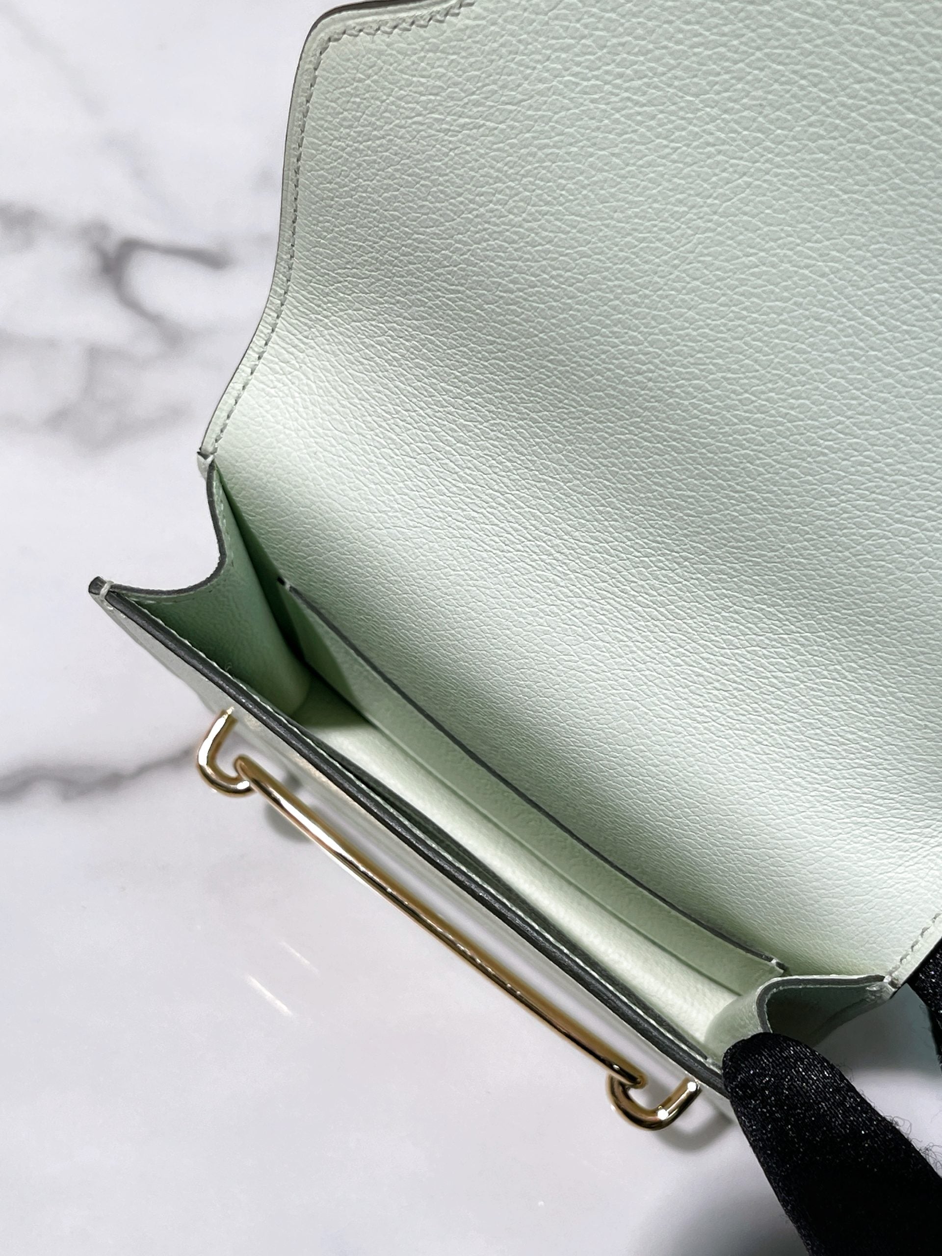 HERMES ROULIS SLIM, Vert Fizz/Gold