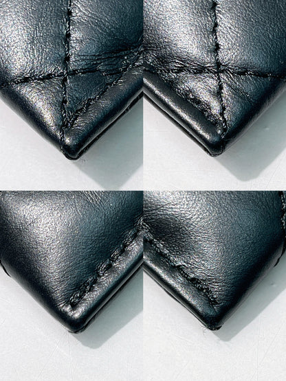 CHANEL 2.55 CARD HOLDER, Black/Gold