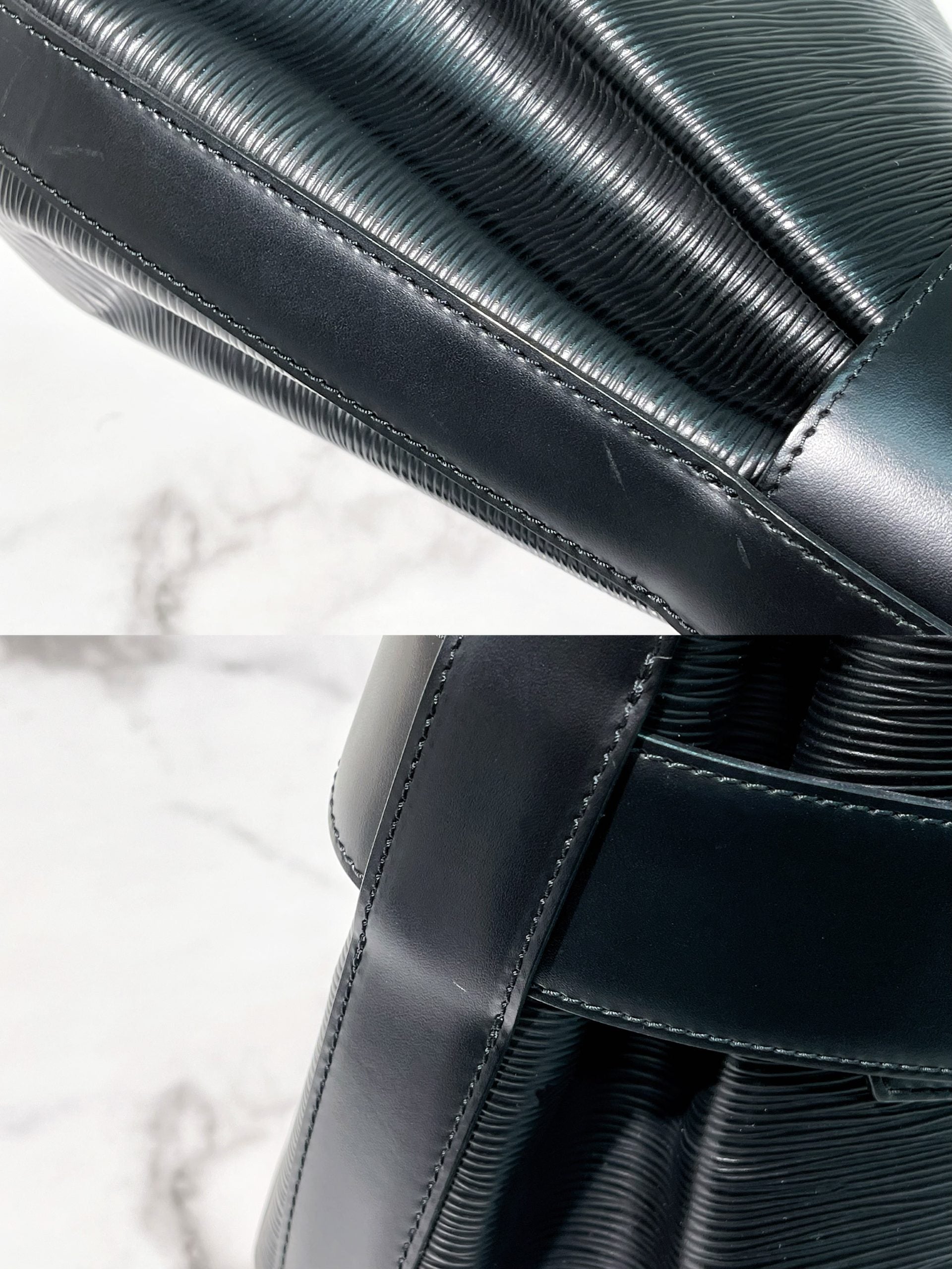 LV VINTAGE BUCKET BAG, Black/Silver