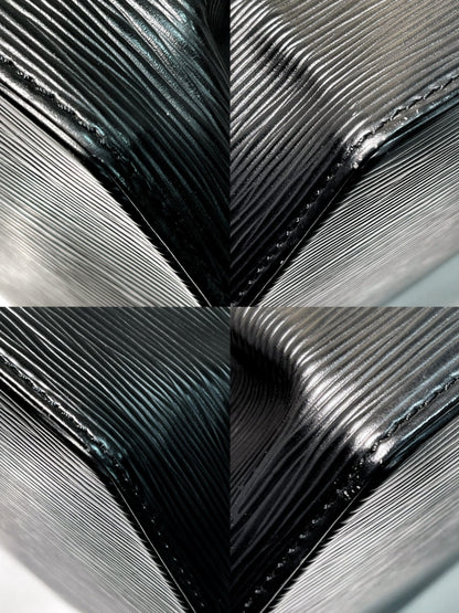 LV VINTAGE BUCKET BAG, Black/Silver