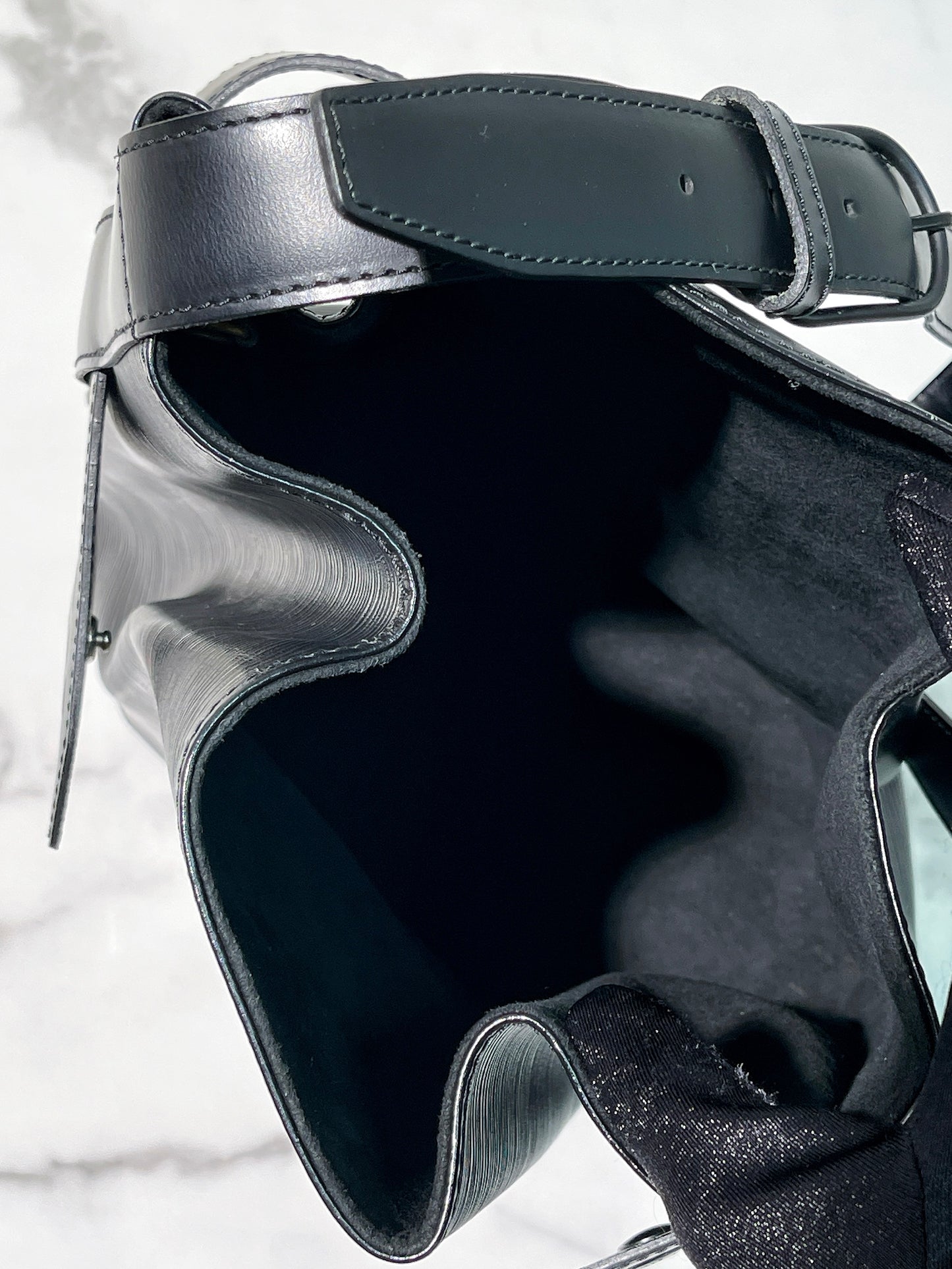 LV VINTAGE BUCKET BAG, Black/Silver