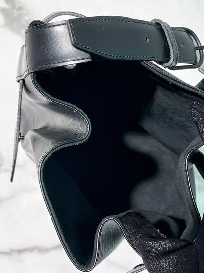 LV VINTAGE BUCKET BAG, Black/Silver