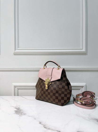 LV CLAPTON BACKPACK, Damier/Pink