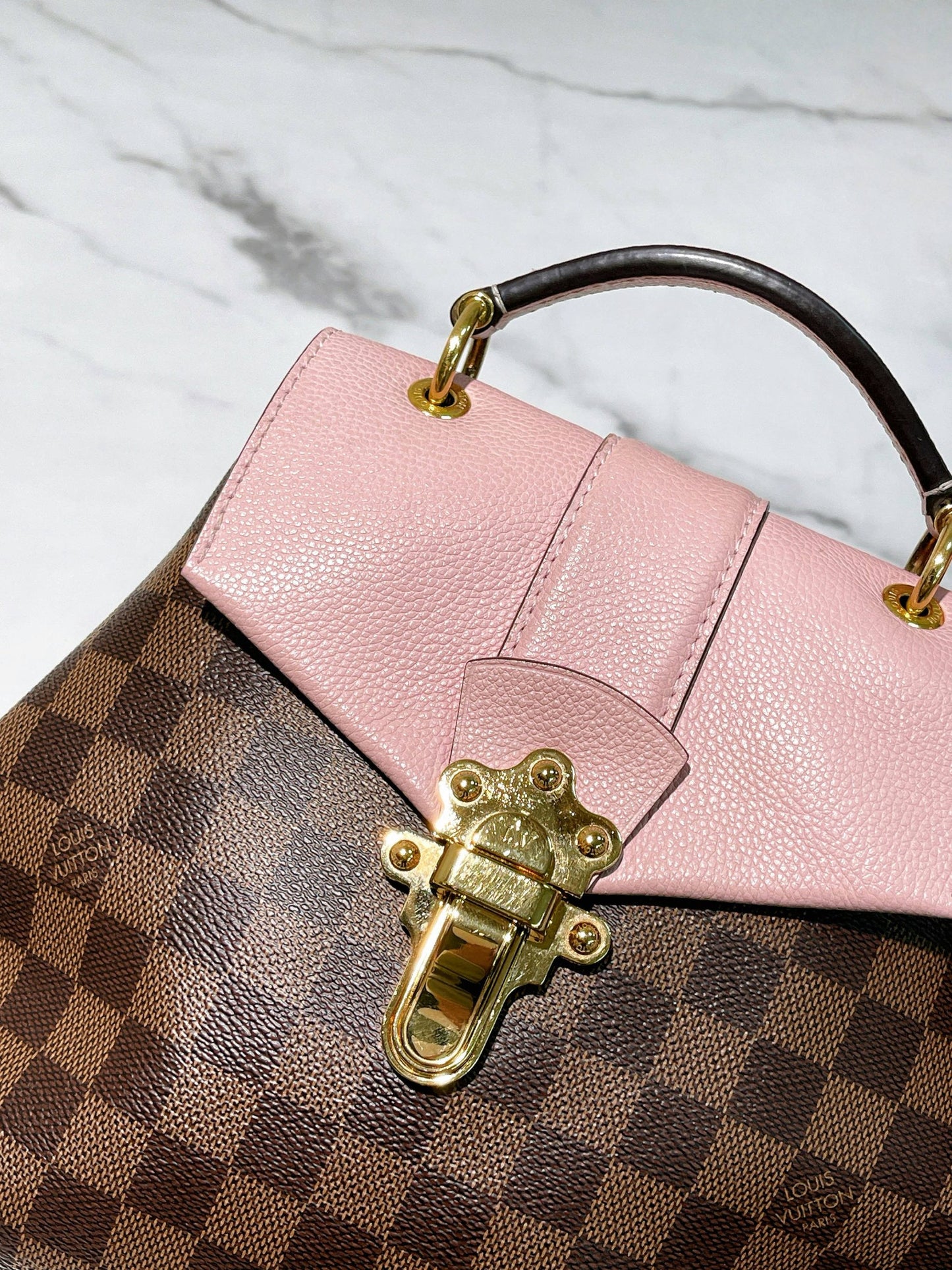 LV CLAPTON BACKPACK, Damier/Pink