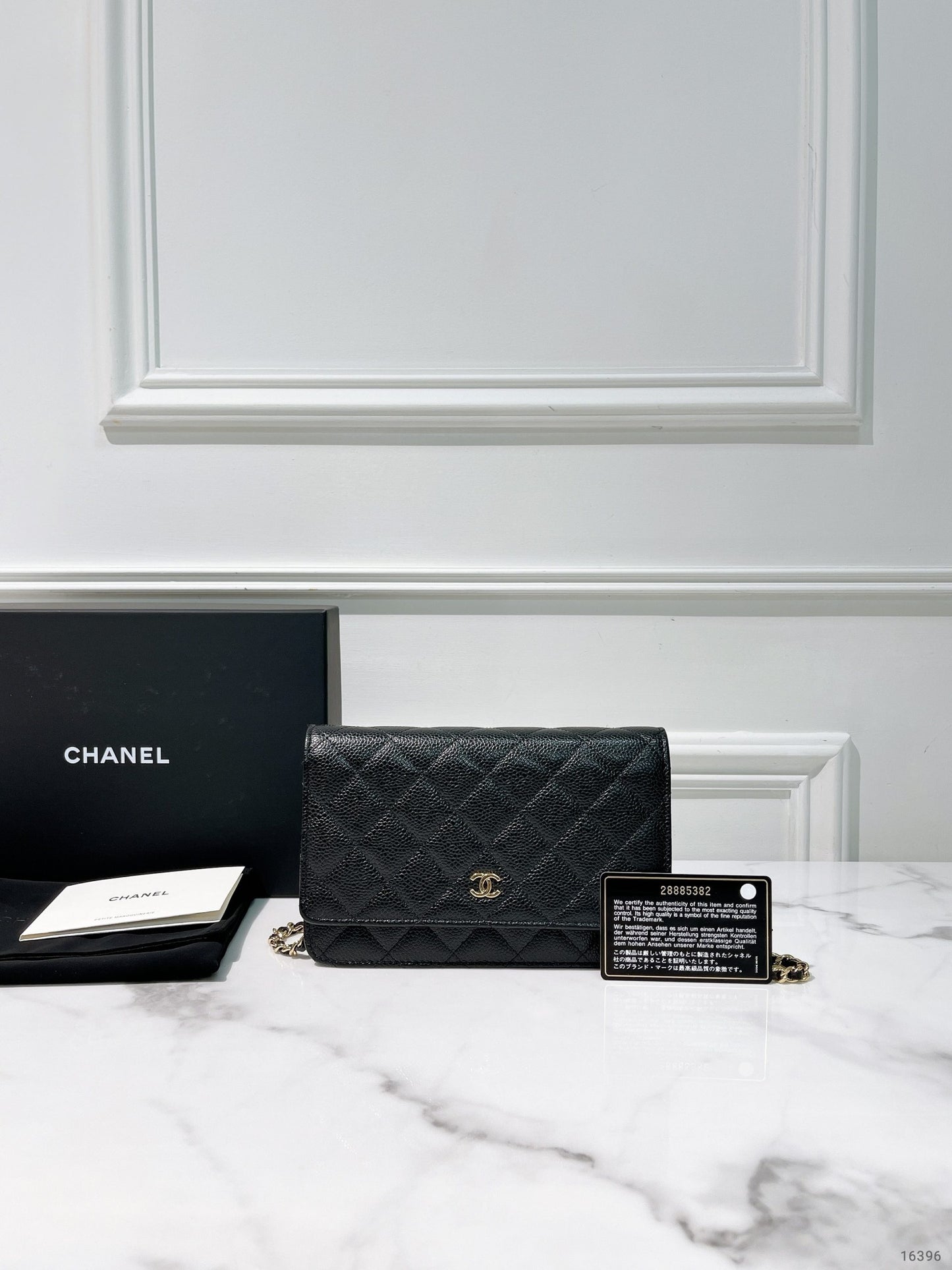 CHANEL WOC, Black/Gold