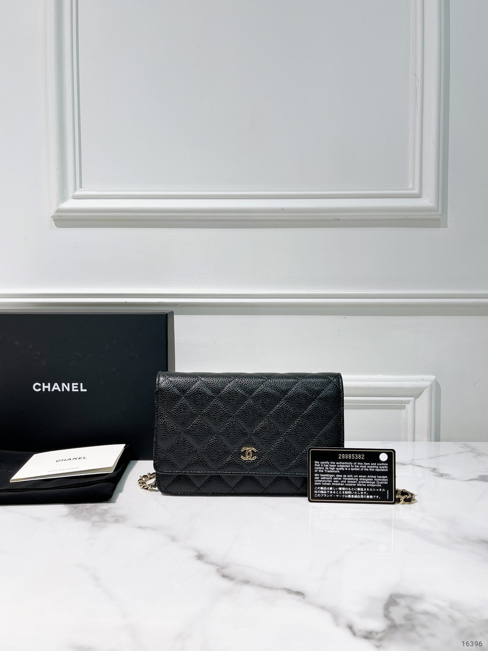 CHANEL WOC, Black/Gold