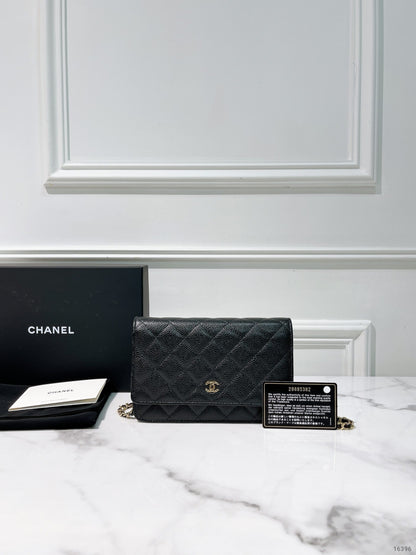 CHANEL WOC, Black/Gold